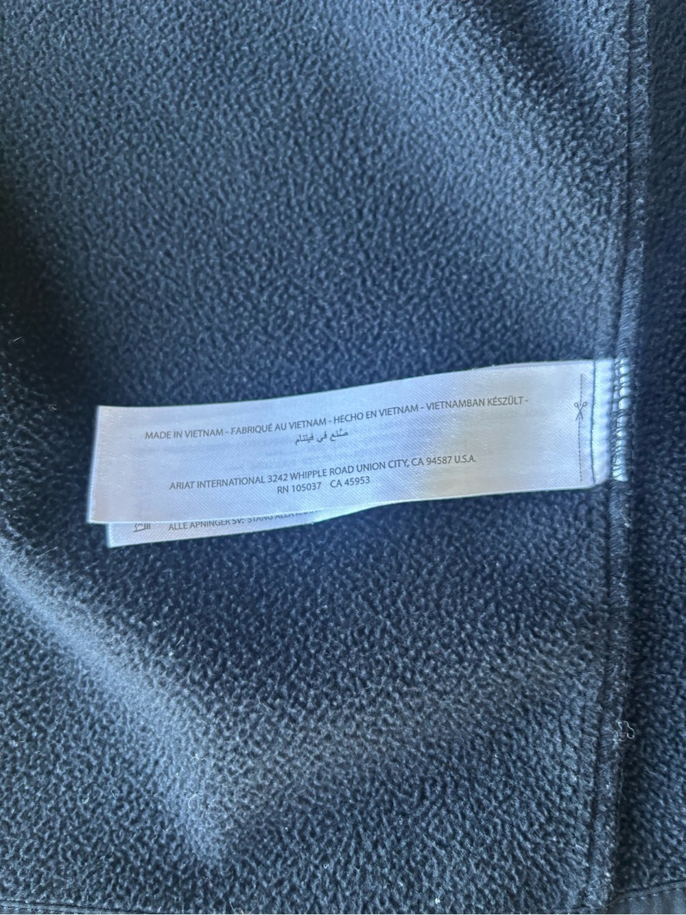 Ariat black Softshell Kids' Performance Jacket - Picture 7 of 7